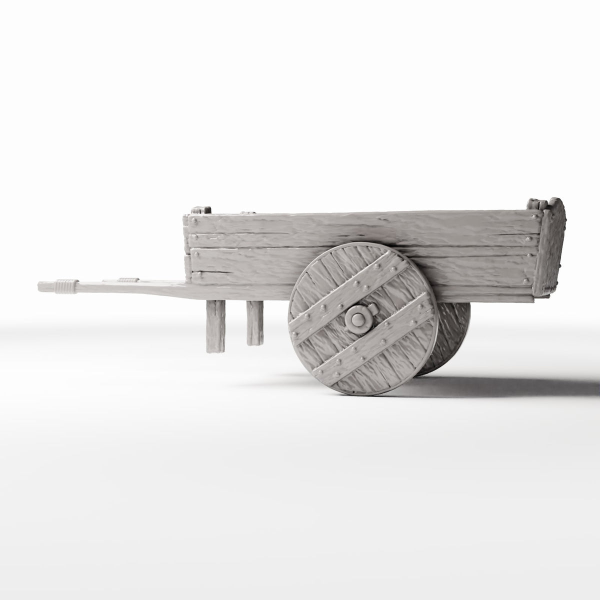 Diorama Modellbau Produktfoto 0: Diorama Lagerzubehör: Hölzerner Handkarren für den Bauernhof (Ref. 1494D)