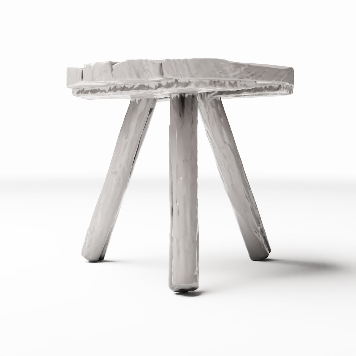 Diorama model-building product photo 0: Diorama Kitchen: Rustic Three-Legged Wooden Stool for the Miniature Kitchen (Ref. 1498D)