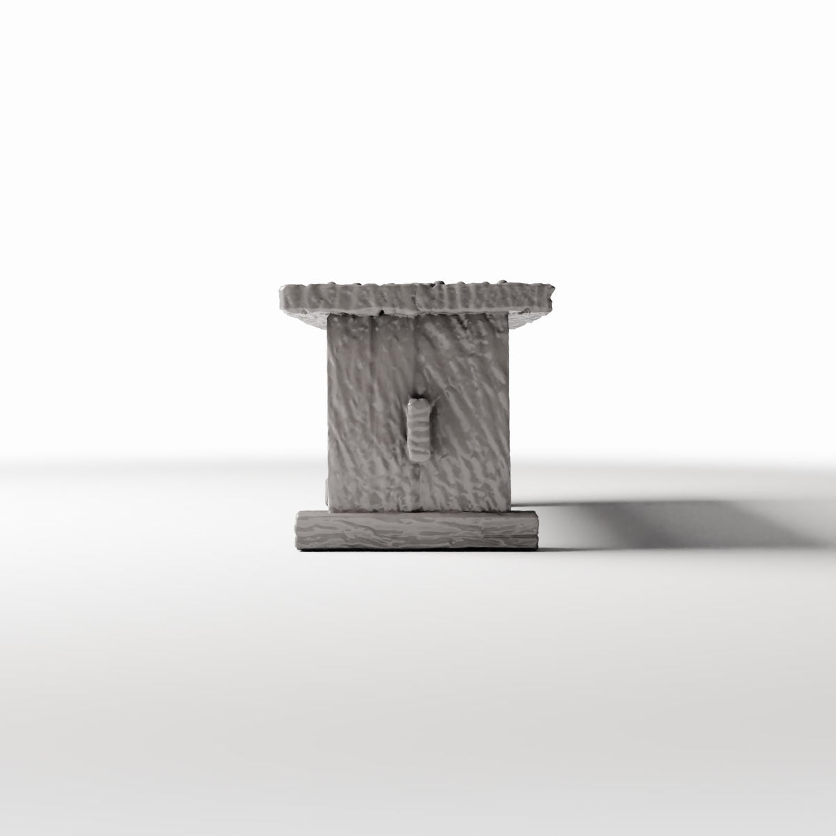 Diorama model-building product photo 2: Diorama Kitchen: Rustic Wooden Table for the Miniature Kitchen (Ref. 1499D)