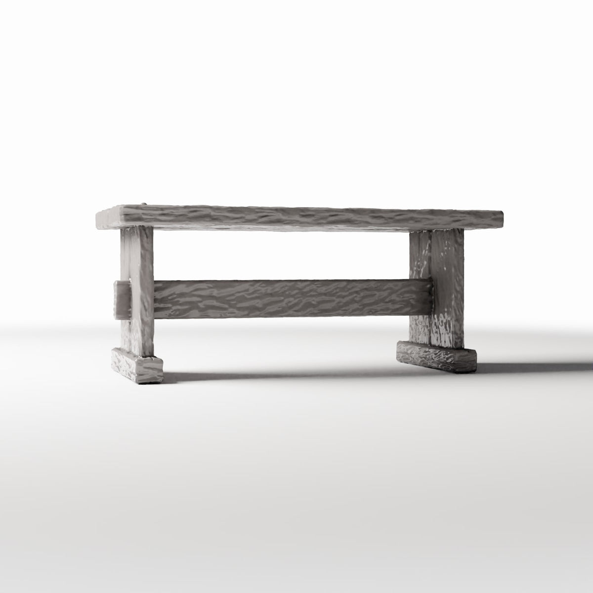 Diorama model-building product photo 3: Diorama Kitchen: Rustic Wooden Table for the Miniature Kitchen (Ref. 1499D)