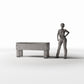 Diorama model-building product photo 1: Diorama Kitchen: Rustic Wooden Table for Miniature Kitchen (Ref. 1504D)