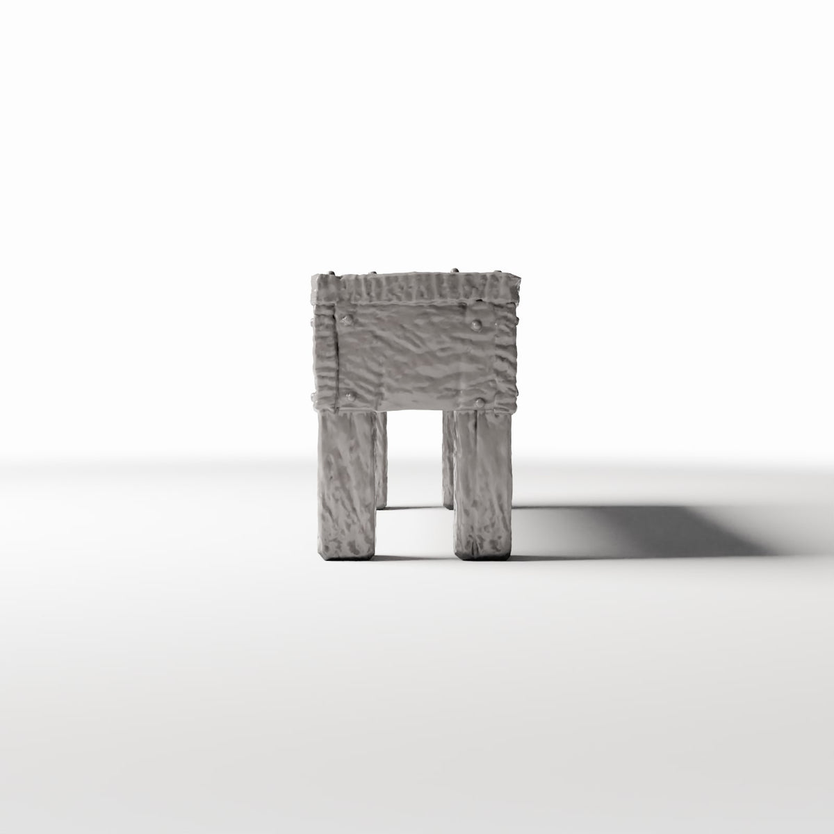 Diorama model-building product photo 2: Diorama Kitchen: Rustic Wooden Table for Miniature Kitchen (Ref. 1504D)