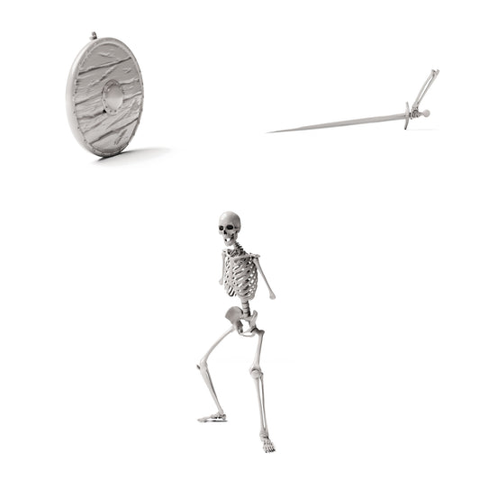 Diorama model-building product photo 0: Military Diorama: Skeleton Warrior with Shield and Sword (Ref. 1513D)