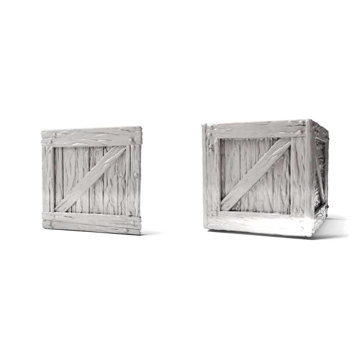 Diorama model-building product photo 0: Diorama Storage: Wooden Crate with Lid - Miniature Crate (Ref. 1515D)