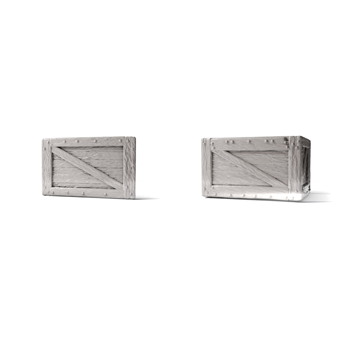 Diorama model-building product photo 0: Diorama Storage: Miniature Crate with Removable Lid (Ref. 1516D)