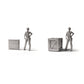 Diorama model-building product photo 1: Diorama Storage: Wooden Crate with Lid (Ref. 1518D)