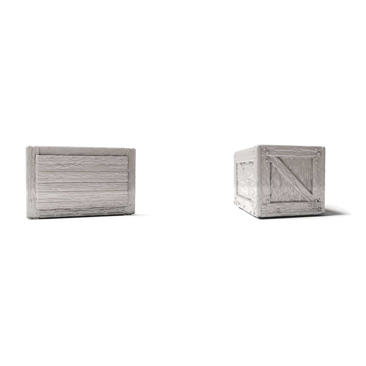 Diorama model-building product photo 3: Diorama Storage: Miniature Crate with Removable Lid (Ref. 1520D)
