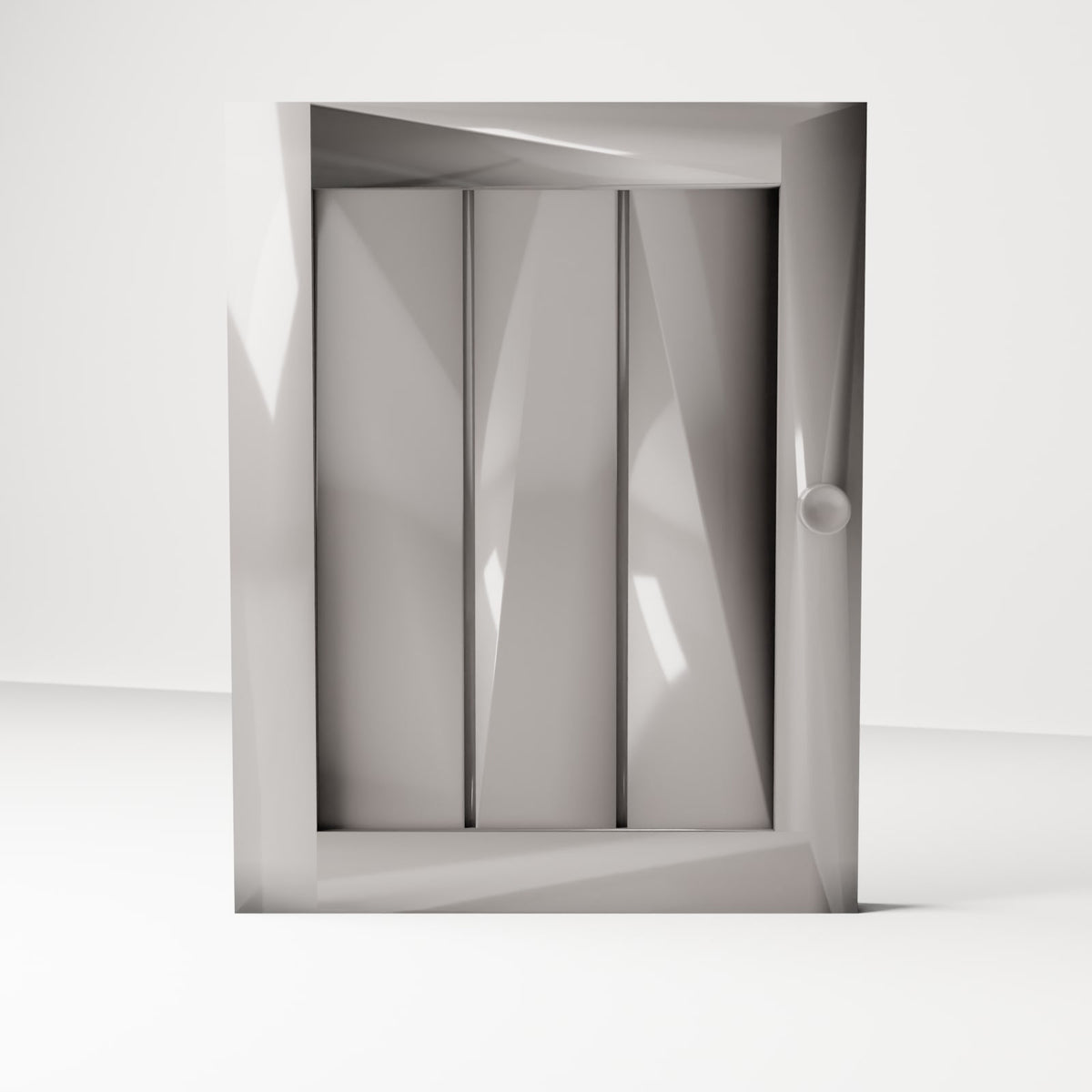 MyPortal 158 2: Diorama furniture: tall cabinet door with knob (Ref. 158D)