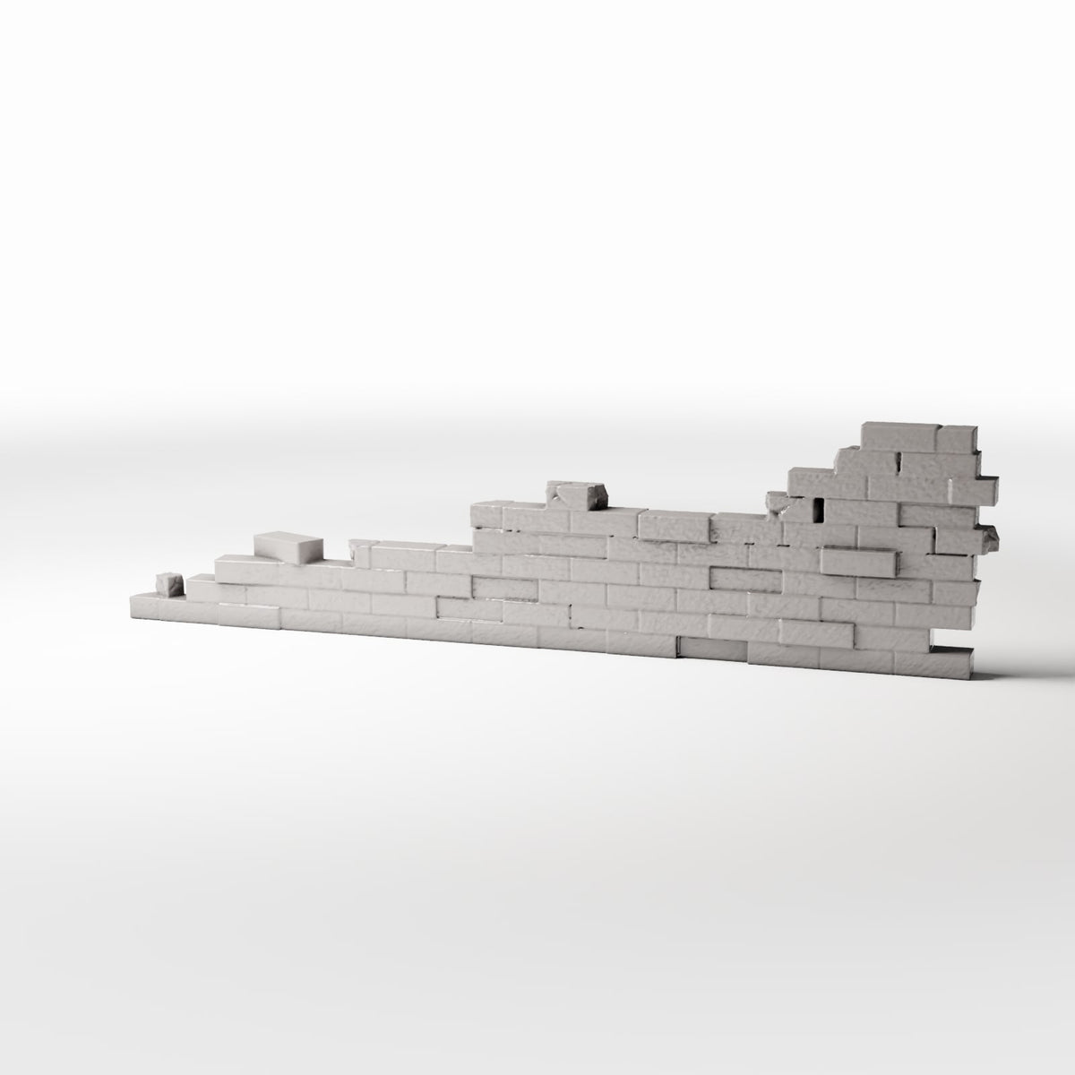 Diorama model-building product photo 0: Diorama Building: Damaged Brick Wall as a Building Detail (Ref. 1625D)