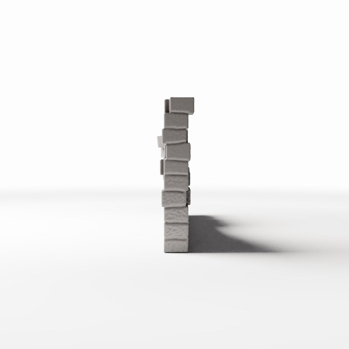 Diorama model-building product photo 2: Diorama Building Detail: Damaged Brick Wall (Ref. 1629D)