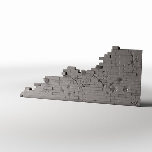 Diorama model-building product photo 0: Military Diorama: Damaged Brick Wall with Bullet Holes (Ref. 1630D)