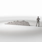 Diorama model-building product photo 1: Diorama Building: Damaged Brick Wall with Bullet Holes (Ref. 1631D)