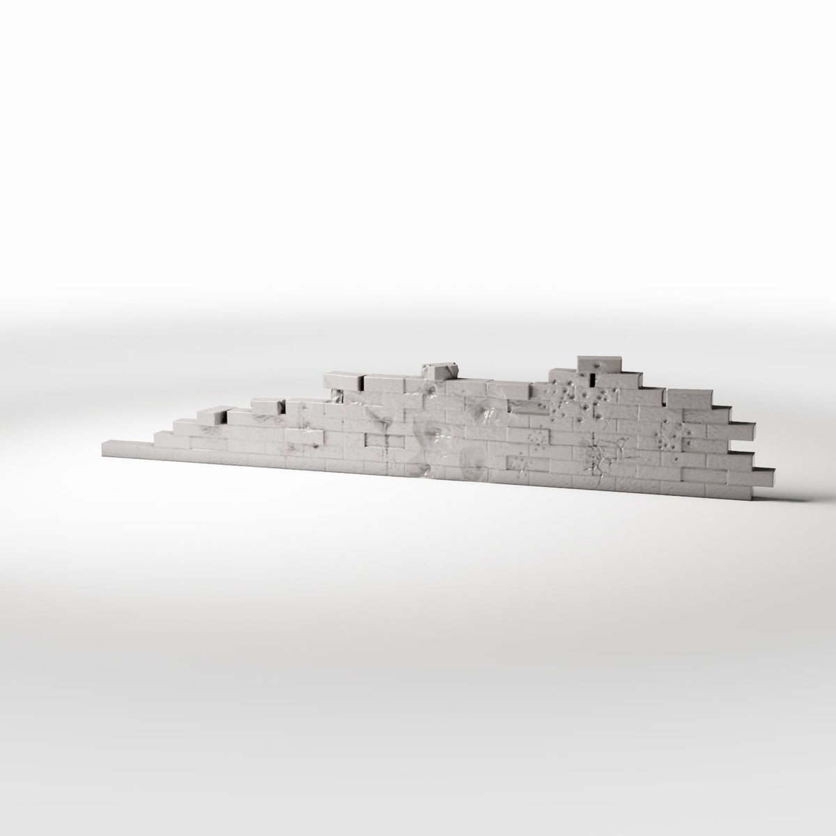 Diorama model-building product photo 0: Diorama Building: Damaged Brick Wall with Bullet Holes (Ref. 1631D)
