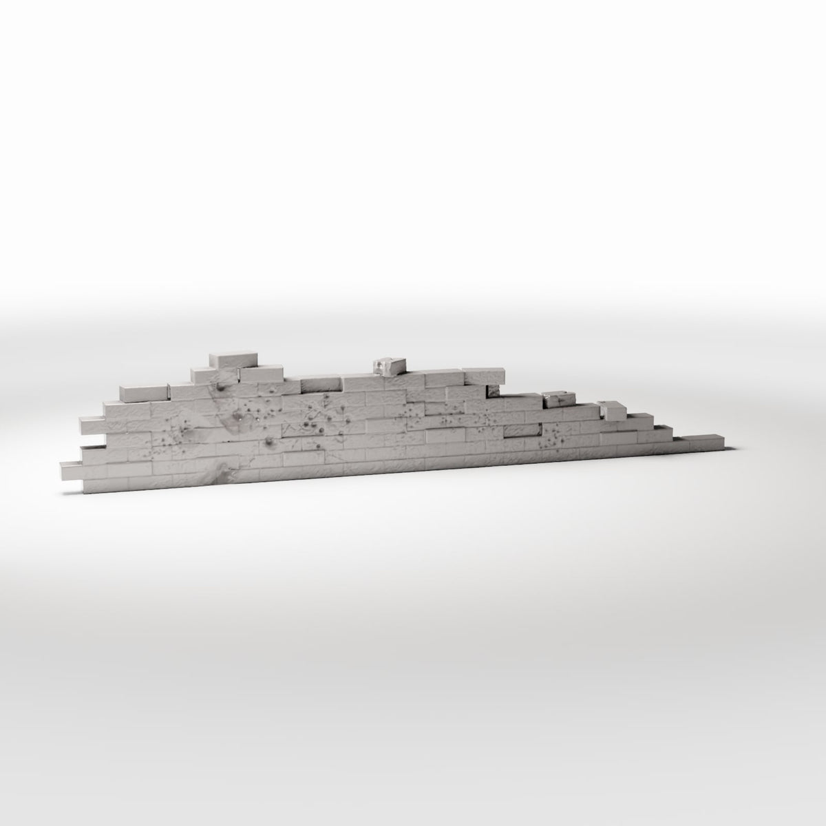 Diorama model-building product photo 3: Diorama Building: Damaged Brick Wall with Bullet Holes (Ref. 1631D)