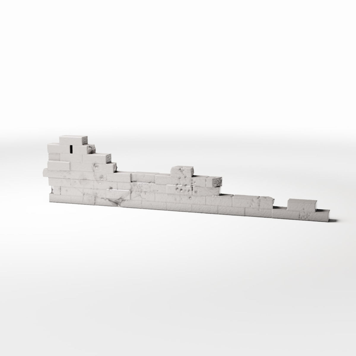 Diorama model-building product photo 0: Military Diorama: Damaged Brick Wall Field Fortification (Ref. 1632D)