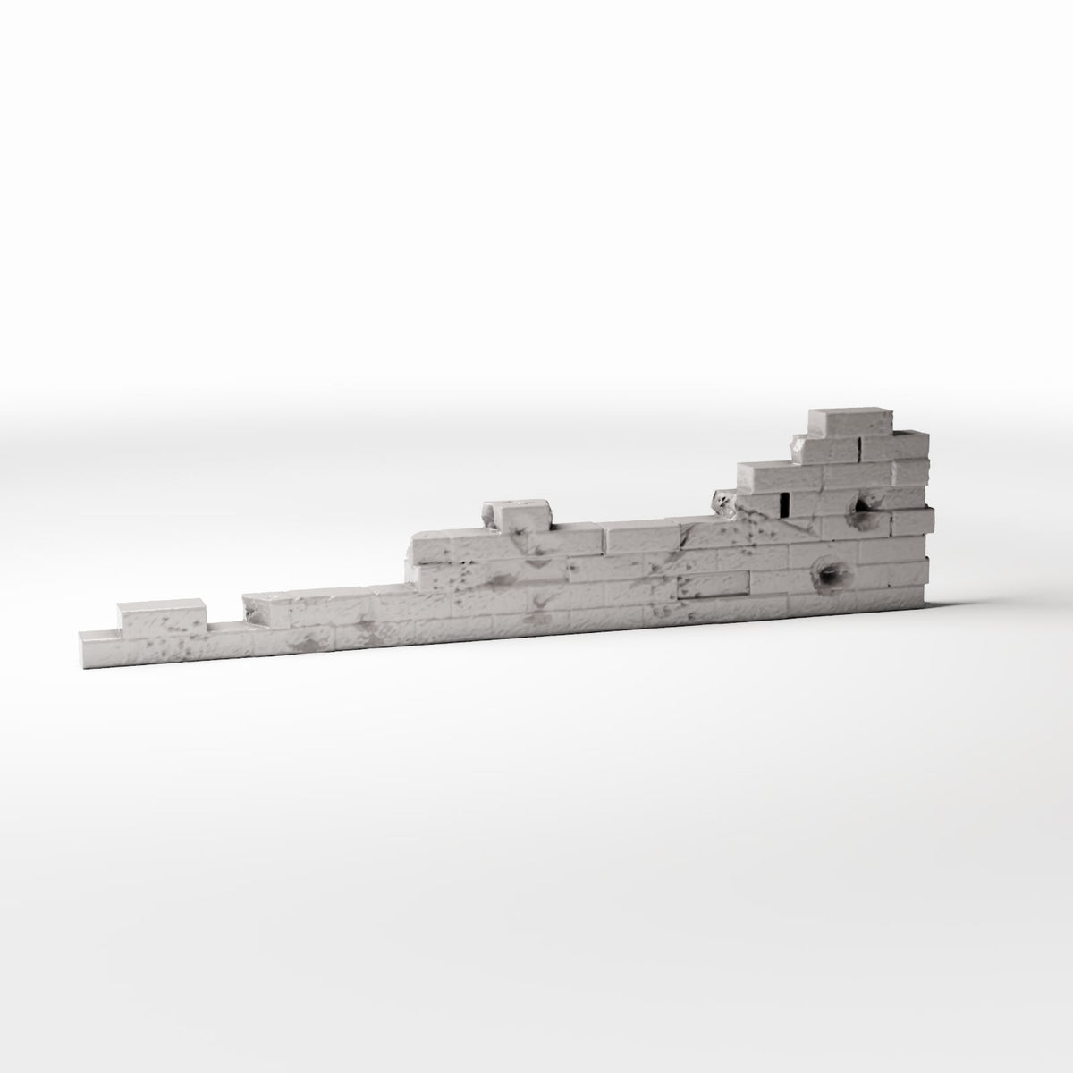 Diorama model-building product photo 3: Military Diorama: Damaged Brick Wall Field Fortification (Ref. 1632D)