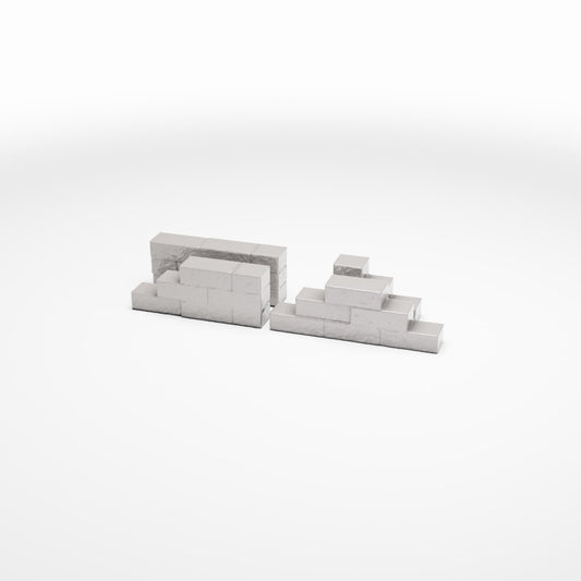 Diorama model-building product photo 0: Diorama Building Elements: Wall Sections for Field Camps (Ref. 1636D)
