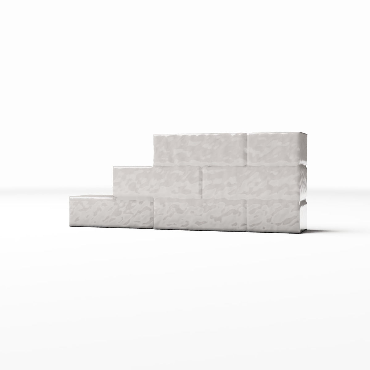 Diorama model-building product photo 0: Diorama Architecture: Stepped Brick Wall Section (Ref. 1642D)