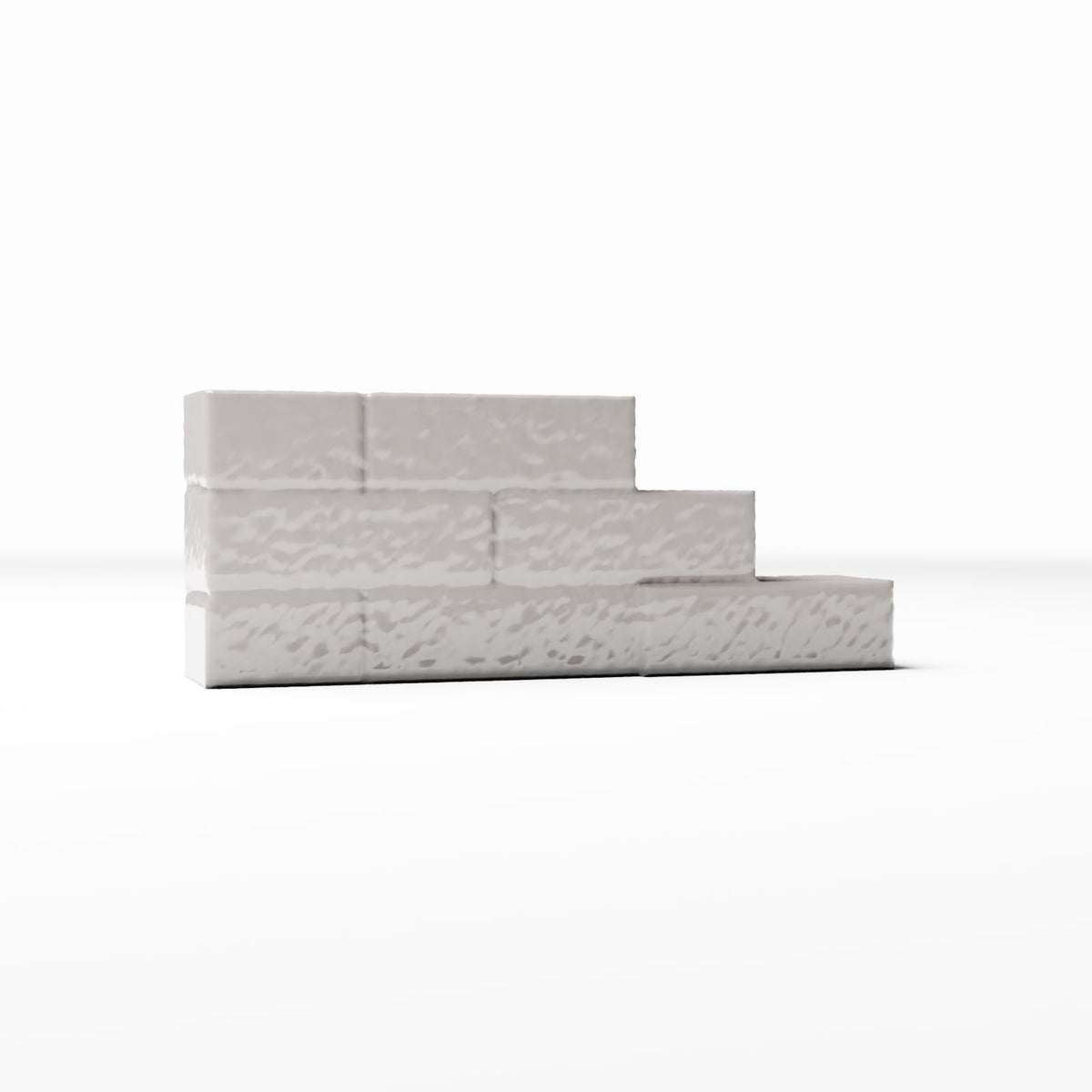 Diorama model-building product photo 3: Diorama Architecture: Stepped Brick Wall Section (Ref. 1642D)