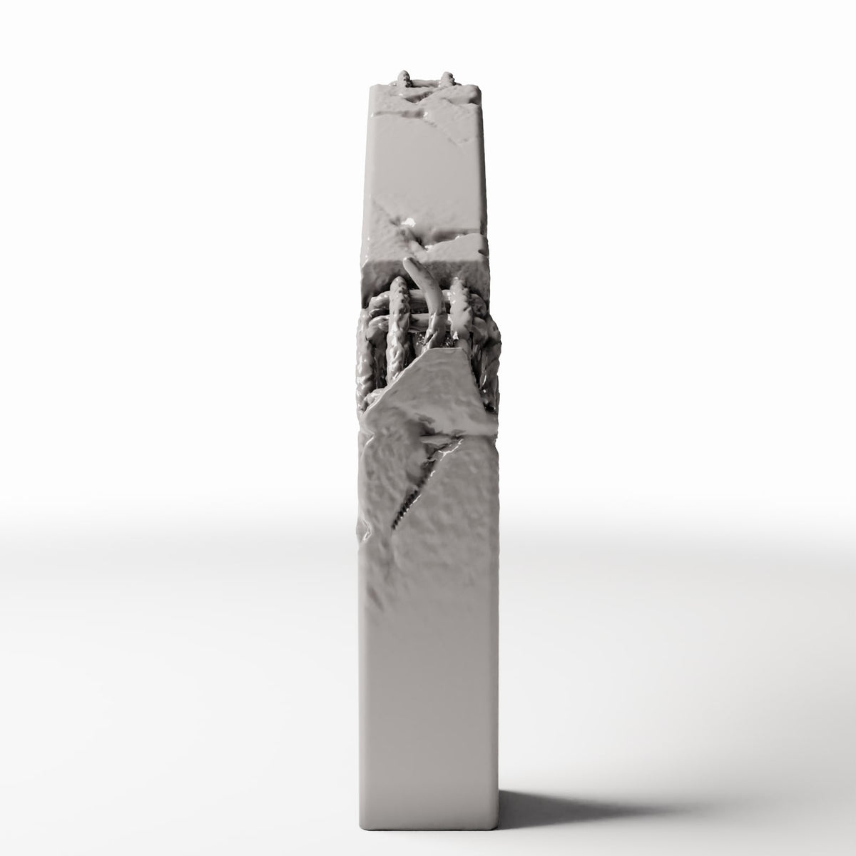 Diorama model-building product photo 2: Diorama Building Detail: Damaged Concrete Support for Field Shelter (Ref. 1648D)