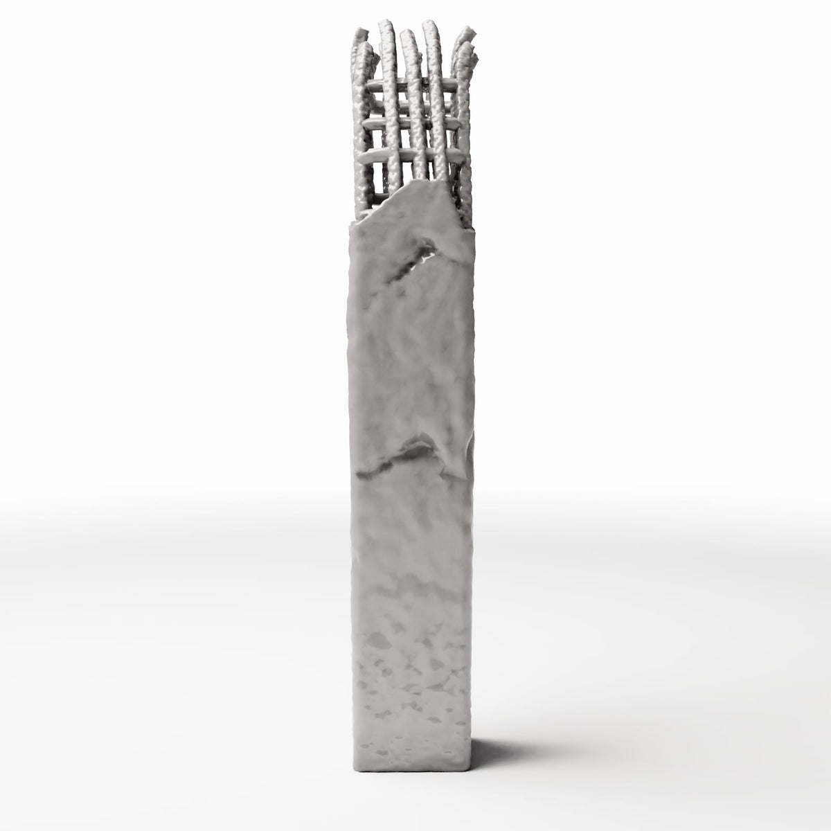 Diorama model-building product photo 2: Diorama Building: Damaged Concrete Pillar Diorama Detail (Ref. 1650D)