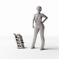 Diorama model-building product photo 1: Diorama Building: Damaged Support Column for Field Shelter (Ref. 1652D)