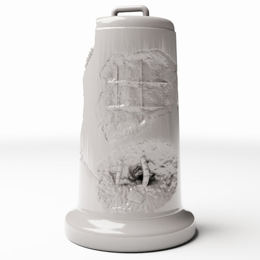 Diorama model-building product photo 0: Military Diorama: Damaged Type A Concrete Barrier (Ref. 1655D)