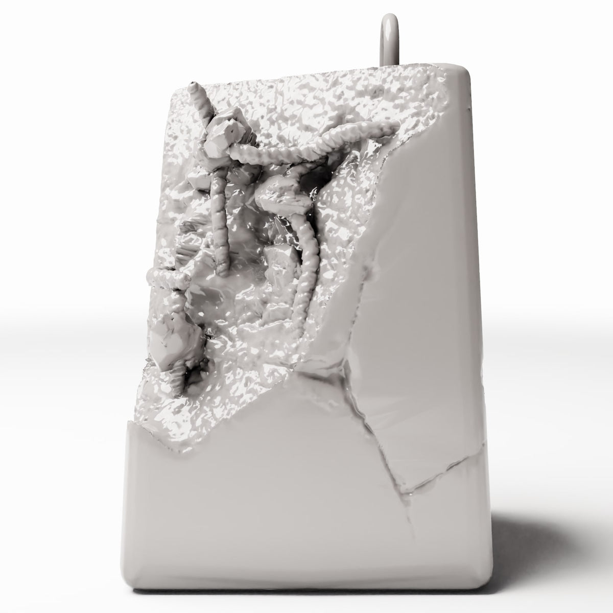 Diorama model-building product photo 2: Military Diorama: Damaged Concrete Barrier (Ref. 1659D)