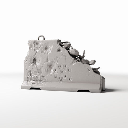 Diorama model-building product photo 0: Military Diorama: Weathered Concrete Barrier Type C (Ref. 1664D)