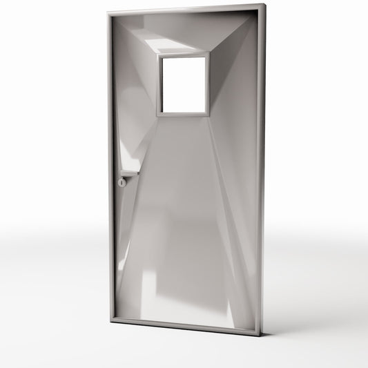 Diorama model-building product photo 0: Military Diorama: Closed Shelter Door as a Building Detail (Ref. 1667D)