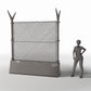 Diorama model-building product photo 1: Military Diorama: Double Security Fence with Concrete Base (Ref. 1685D)