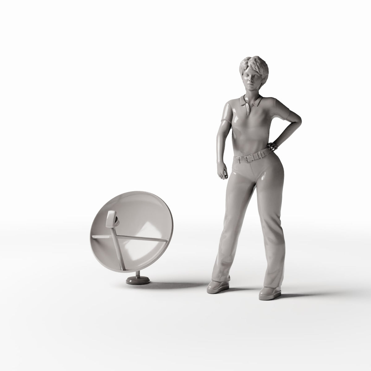 Diorama model-building product photo 1: Military Diorama: Parabolic Antenna as Military Diorama Accessory (Ref. 1700D)