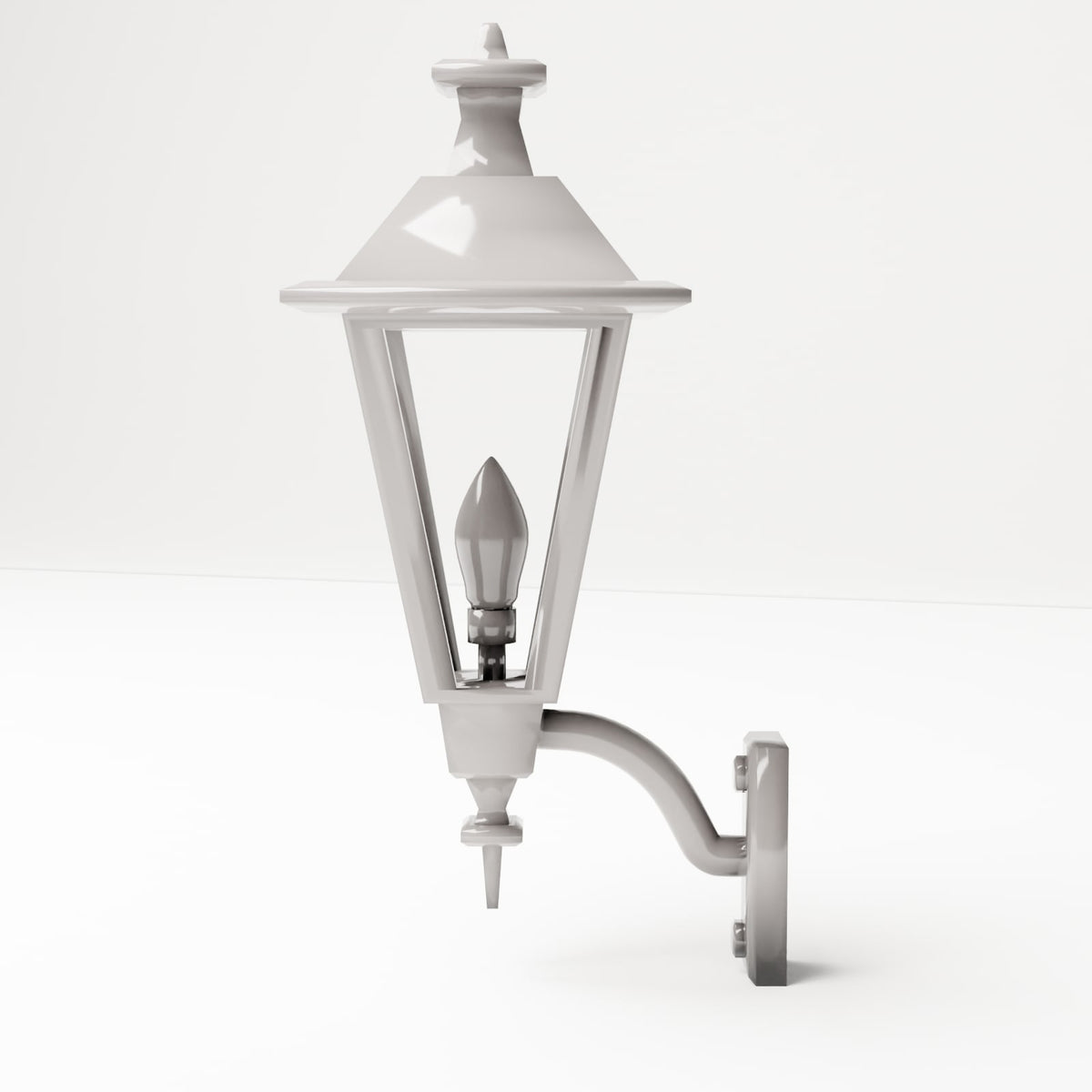 MyPortal 172 2: Diorama scene detail: Classic exterior wall lamp without glass (Ref. 172D)