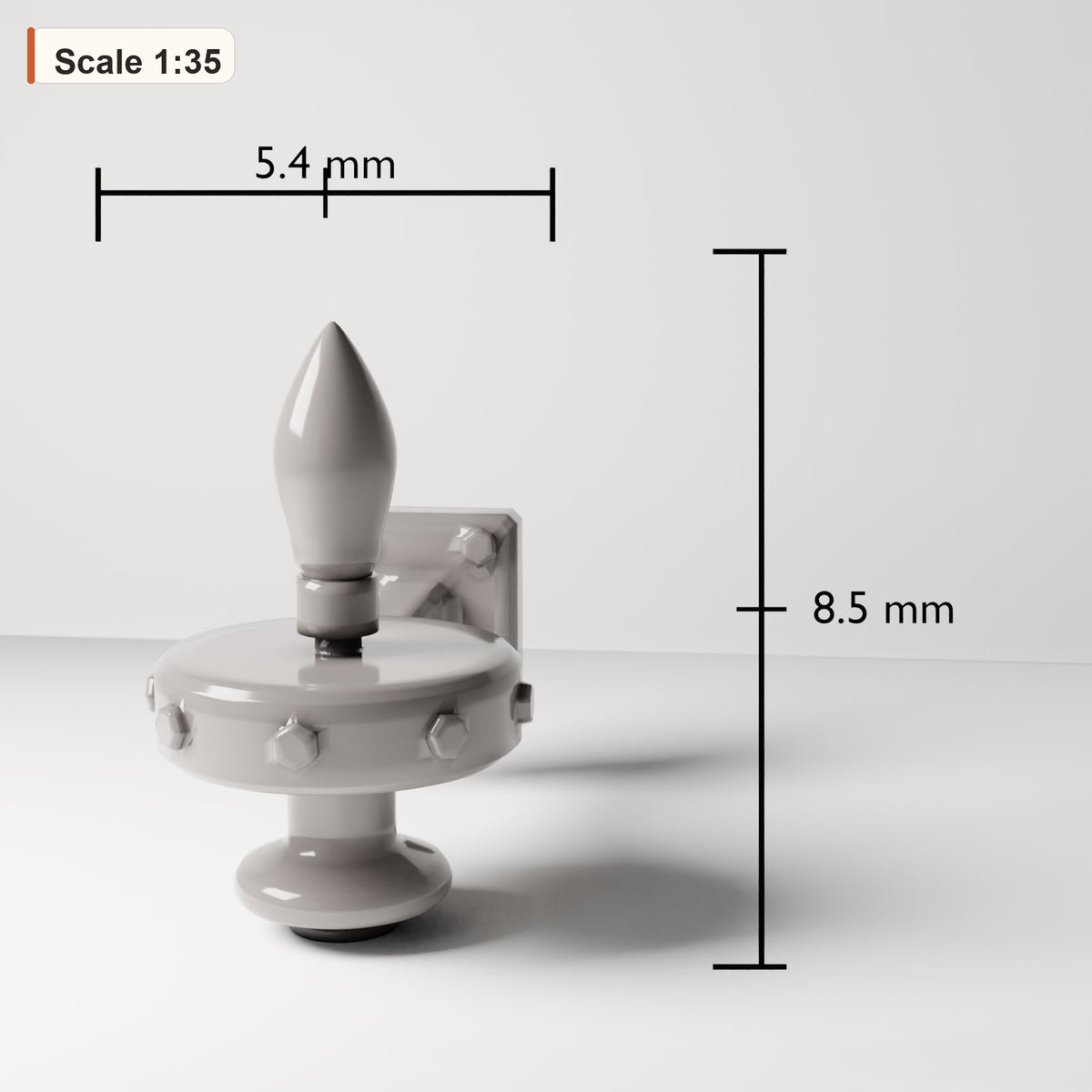 MyPortal 175 1: Diorama Scene Details: Rounded Exterior Wall Lamp (Ref. 175D)