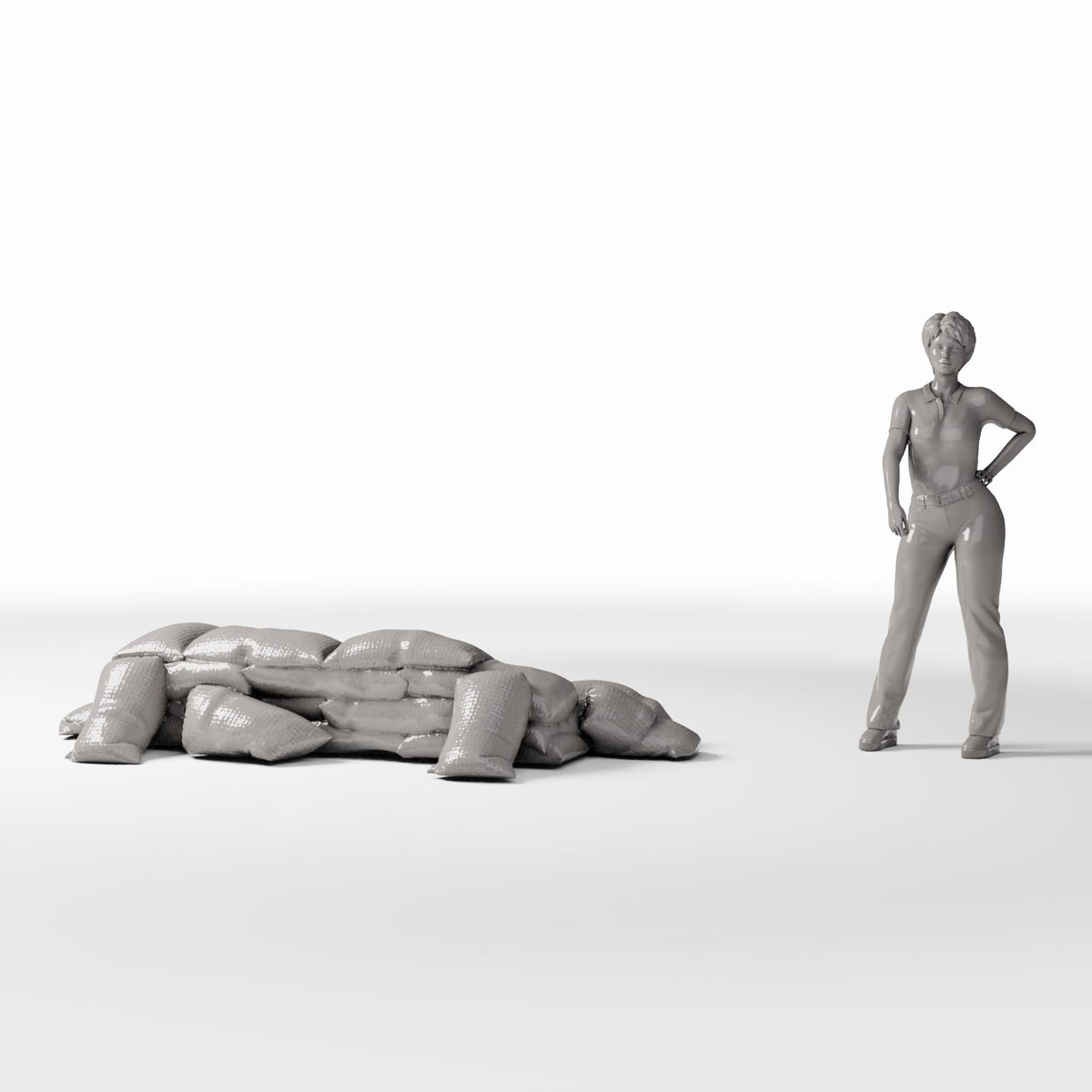 Diorama model-building product photo 1: Military Diorama: Sandbag Defensive Position (Ref. 1791D)