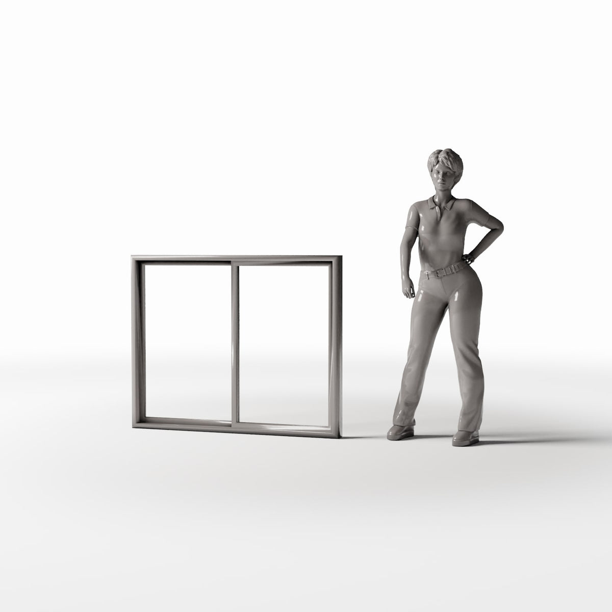 Diorama Modellbau Produktfoto 1: Diorama Gebäude: Fensterrahmen für militärische Feldunterkunft (Ref. 1811D)