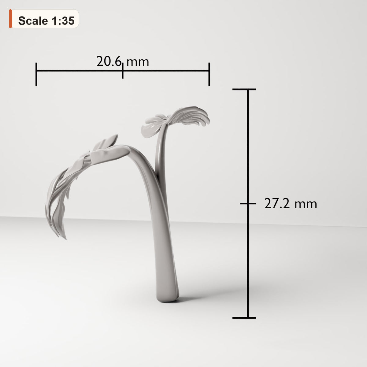 MyPortal 182 1: Diorama Plants: Monstera Plant with Large Leaves (Ref. 182D)