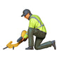 Product photo diorama and model building miniature figure: Traffic police officer with parking boot