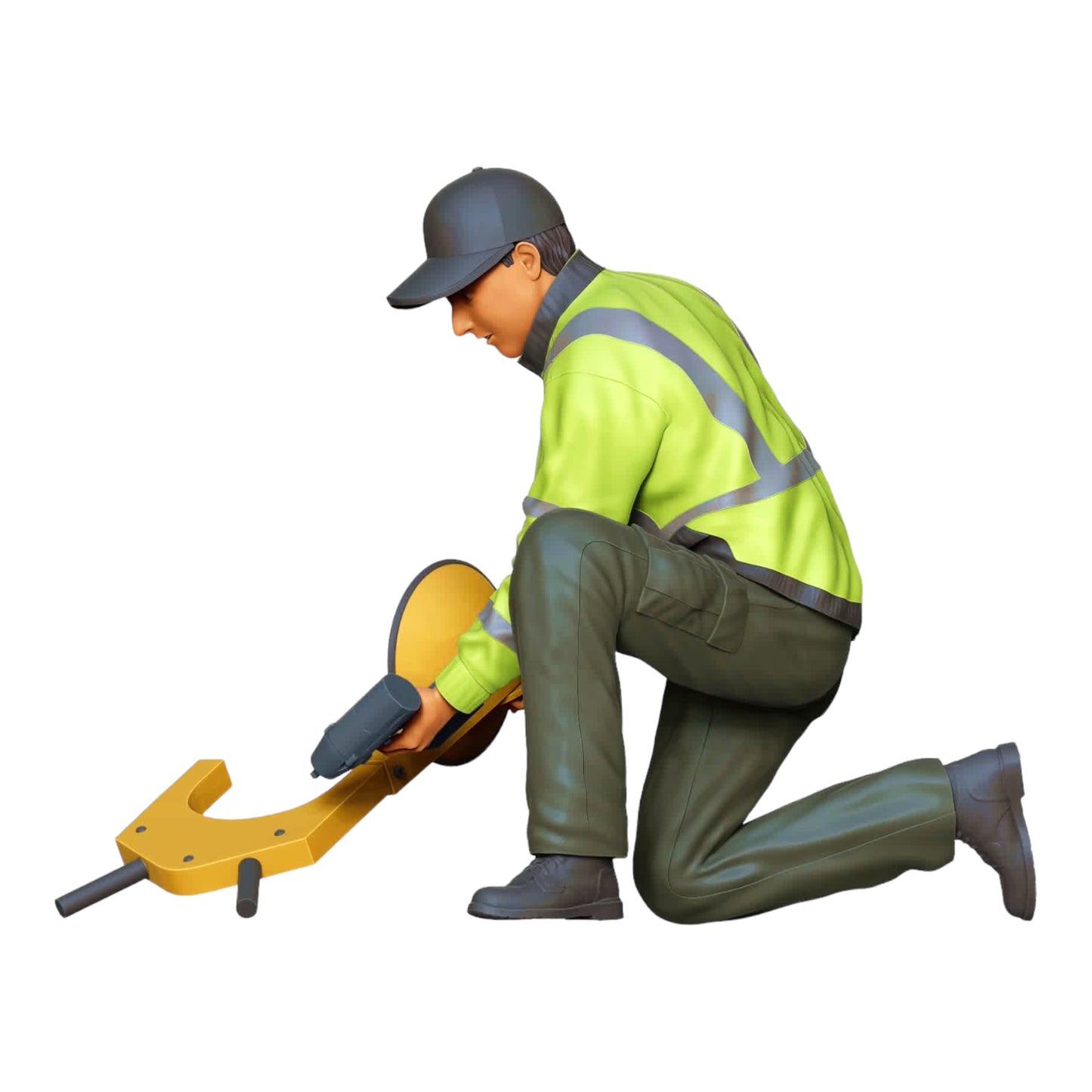 Product photo diorama and model building miniature figure: Traffic police officer with parking boot