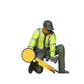 Product photo diorama and model building miniature figure: Traffic police officer with parking boot