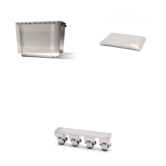 Diorama model-building product photo 0: City Diorama: Type B Waste Container with Lid and Wheeled Base (Ref. 1898D)
