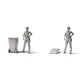 Diorama model-building product photo 1: City Diorama: Wheeled Trash Bin with Lid (Ref. 1899D)