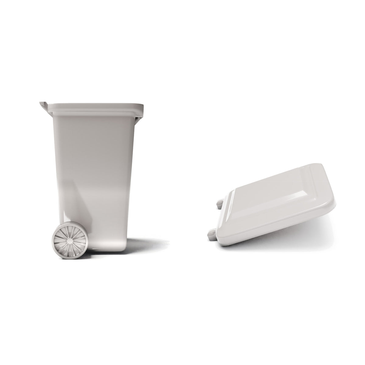 Diorama model-building product photo 2: City Diorama: Wheeled Trash Bin with Lid (Ref. 1899D)