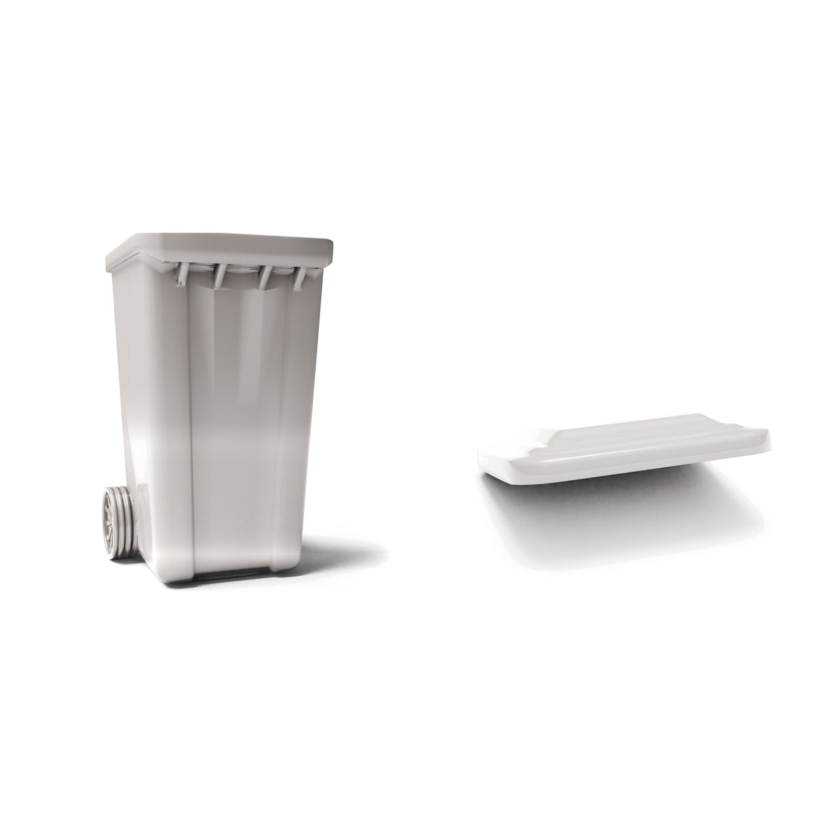 Diorama model-building product photo 3: City Diorama: Wheeled Trash Bin with Lid (Ref. 1899D)