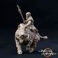 Product photo Tabletop 28mm The Printing Goes Ever On (TPGEO) 0: Native Rider on Boar: Wild Warrior from the Jungle - Rider on Boar