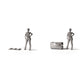 Diorama model-building product photo 1: Diorama Supplies: Military Miniature Crate with Lid (Ref. 1910D)