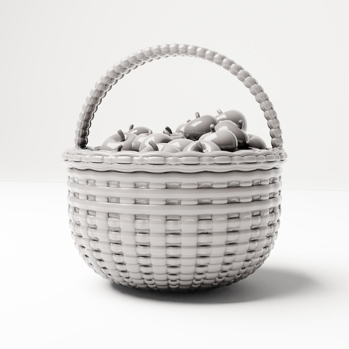 MyPortal 191 0: Diorama Warehouse & Market: Woven Apple Basket (Ref. 191D)