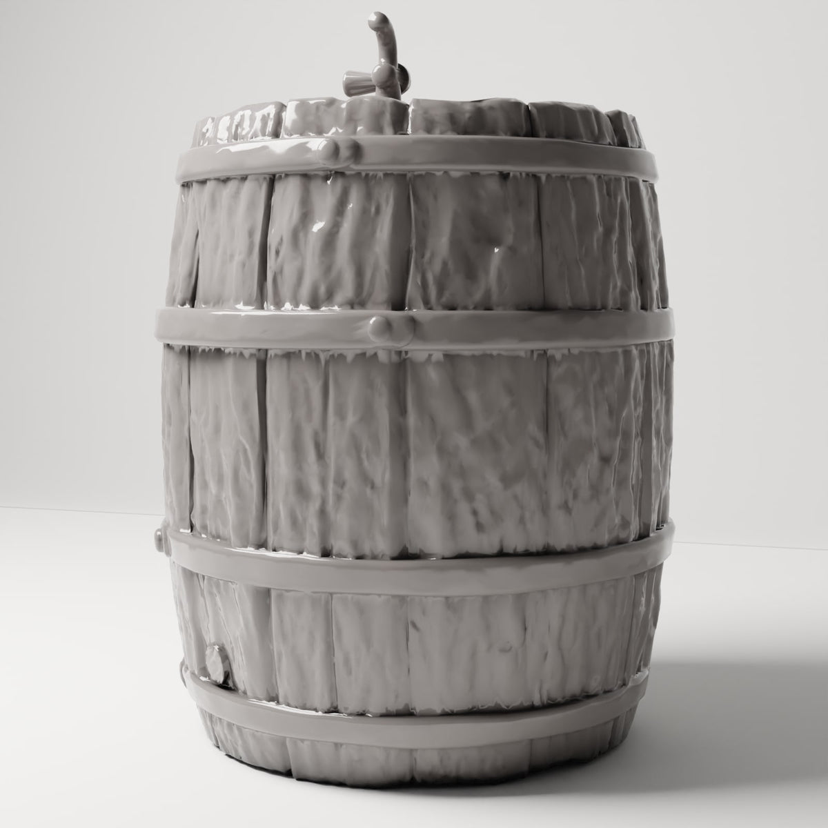 MyPortal 194 0: Diorama Warehouse & Market: Rustic Beer Barrel with Tap (Ref. 194D)