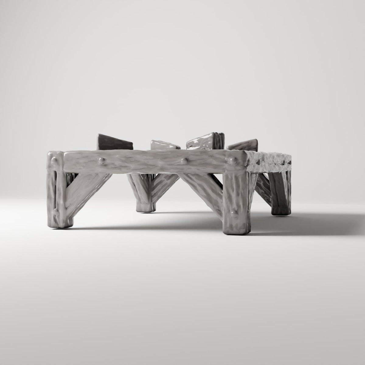 MyPortal 198 0: Diorama Camp & Market: Rustic barrel stand for beer barrel (Ref. 198D)