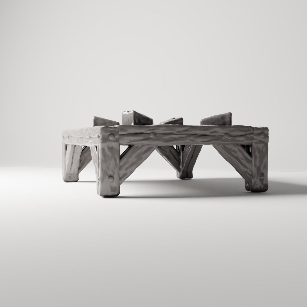 MyPortal 198 3: Diorama Camp & Market: Rustic Barrel Stand for Beer Barrel (Ref. 198D)